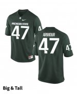 Men's Michigan State Spartans NCAA #47 Ryan Armour Green Authentic Nike Big & Tall Stitched College Football Jersey BA32Z34TM